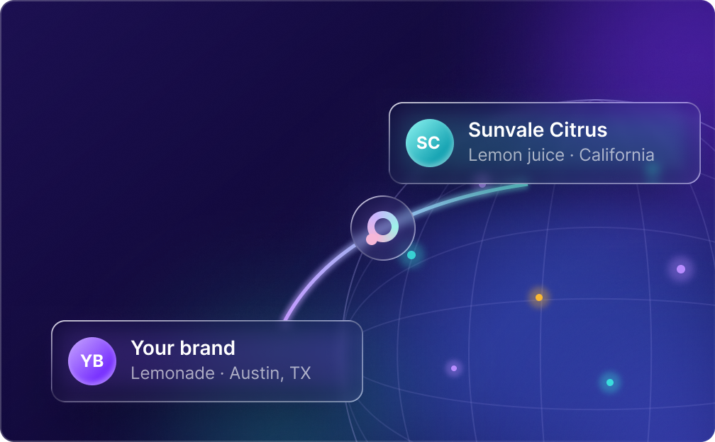 Your brand introduced by Opply to Sunvale Citrus, an organic lemon juice supplier in California